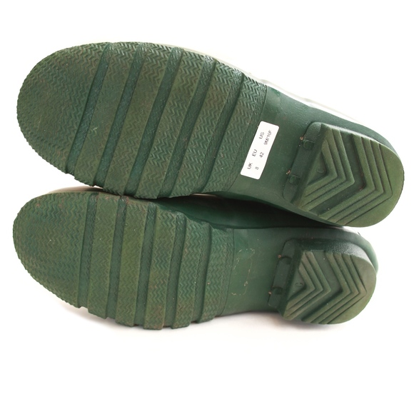 Hunter Green Original Tall Rain Boots 10F w/ Socks - Picture 7 of 8